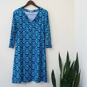Barbara Gerwit- resort wear blue nautical dress